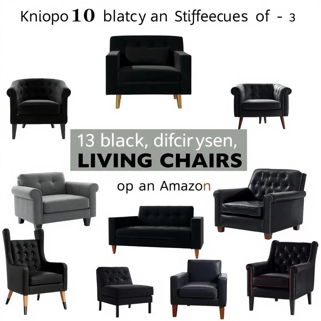 Exploring Different Styles of Black Living Room Chairs on Amazon